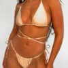 AJ VOYAGE 2 Piece Bikini Set - Beige CLOTHING