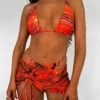 AJ VOYAGE 3 Piece Swimwear Set - Orange CLOTHING