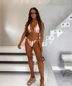 AJ VOYAGE CLOTHING 3 Piece Swimwear Set - White & Rust