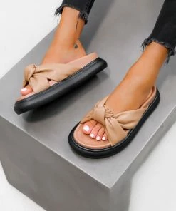 NDS ANNY Chunky Knot Sandals - Beige