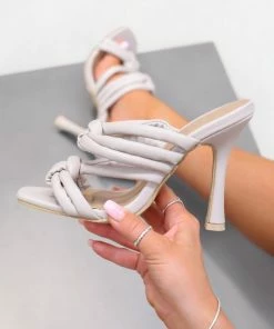 NDS ARIAL Knot Slip On Heel - Nude SHOES