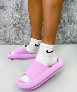 CIT CLARA Flat Slider Sandals - Lilac SHOES