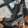 CIT SHOES CREED Chunky Platform Boots - Black