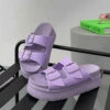 CIT DESRA Chunky Buckle Sandals - Purple SHOES