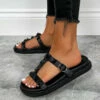 NDS EDEN Studded Slider - Black
