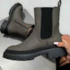 DMF ELLIE Chunky Chelsea Ankle Boots - Khaki