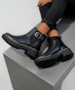 CIT EMELIA Ankle Boots - Black PU