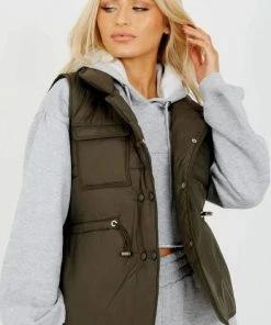 SWD Padded Gilet Waistcoat - Olive