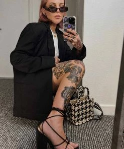 NDS JADE Chunky Platform Heels - Black