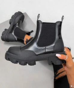 DMF JOELLE Chelsea Ankle Boots - Black SHOES