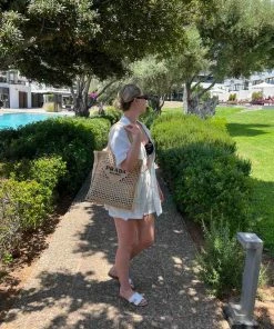 AJ Voyage Footwear KAIT Loop Cut Out Slider Sandals - White SHOES