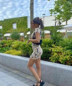 ELG KRYSTAL Chunky Sandals - Black Croc SHOES