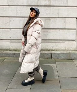 DMF LEVEL UP Chunky Lace Up Ankle Boots - Beige