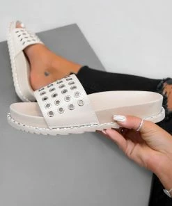 NDS SHOES LIBBY Chunky Eyelet Sandals - Beige