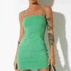 Motel Rocks Lovana Mini Dress - Green CLOTHING
