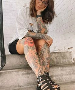 ELG SHOES MENACE Chunky Caged Gladiator Buckle Sandals - Black