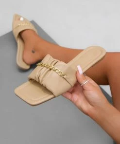 NDS MONIQUE Chain Sliders - Mocha