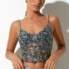 Motel Rocks Motel Conchita Crop Top - Floral CLOTHING