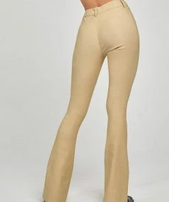 Motel Rocks Motel Jopanka Flare Trousers - Ecru