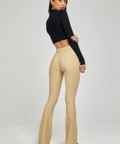 Motel Rocks Motel Jopanka Flare Trousers - Ecru