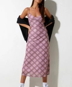 Motel Rocks Motel Kalana Maxi Dress - Pink