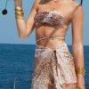 Motel Rocks Pao Mesh Sarong - Sand Leopard Print