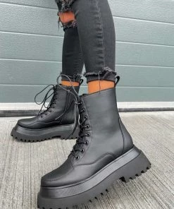 AJV RAPTOR Panelled Ankle Boots - Black 14 AJV RAPTOR Panelled Ankle Boots - Black