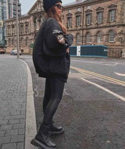 AJV RAPTOR Panelled Ankle Boots - Black Croc