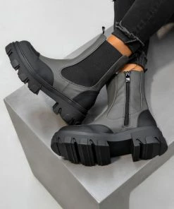 DMF REMAIN Chunky Ankle Boots - Khaki