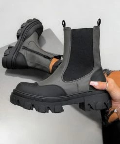 DMF REMAIN Chunky Ankle Boots - Khaki