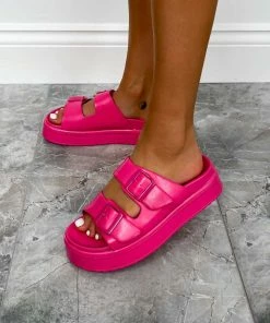 NDS SHOES REMMY Chunky Buckle Sandals - Pink