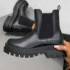CIT SHOES RETAKE Chelsea Ankle Boots - Black PU