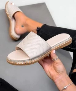 NDS ROCIA Slip On Sandals - Nude