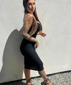 NDS ROXI Flatform Lace Up Sandals - Black SHOES