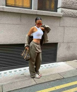 NDS RUN IT Flat Slider Sandals - Khaki