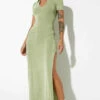 Motel Rocks Savita Crepe Dress - Green CLOTHING