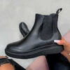 DMF SHOES SAY WHO Chunky Chelsea Boots - Black PU