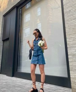 DMF SHOES SHANIA Toe Post Chunky Sandals - Black PU