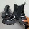 DMF SHOES SHOW UP Chunky Chelsea Ankle Boots - Black Patent