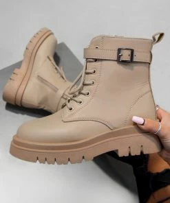 NDS SHOES SIAN Chunky Ankle Boots - Mocha