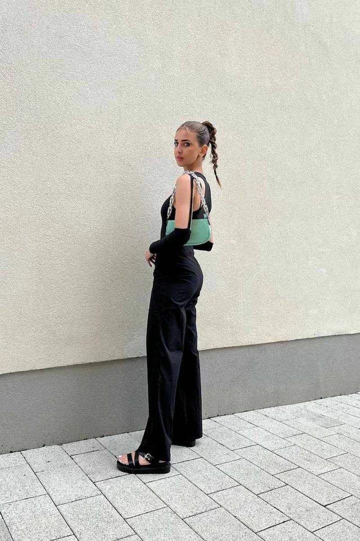 ELG STRIKE IT Chunky Buckle Gladiator Sandals - Black SHOES 6 ELG STRIKE IT Chunky Buckle Gladiator Sandals - Black SHOES