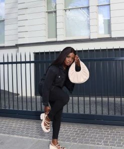 NDS TALIA Chunky Platform Sandals - Cream PU SHOES