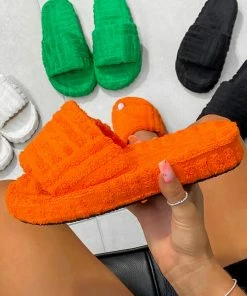 NDS ZAYNA Towelling Slipper - Orange