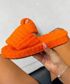 NDS ZAYNA Towelling Slipper - Orange